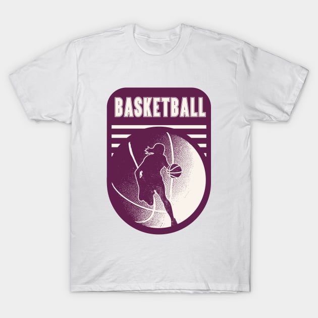 Sport basketball girl shirt for basketball players or lovers T-Shirt by angel